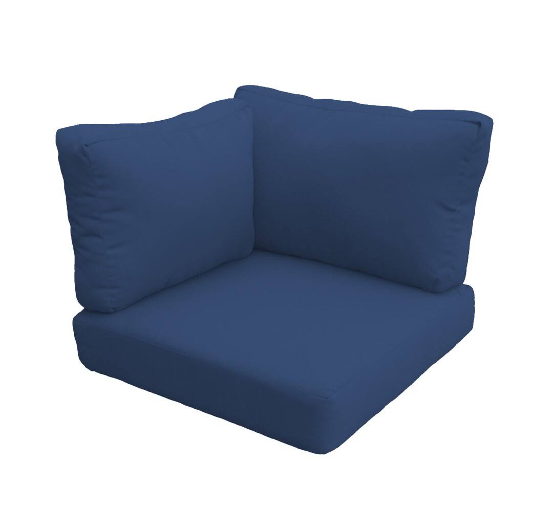TK Classics Covers for Low-Back Corner Chair Cushions 6 Inches Thick